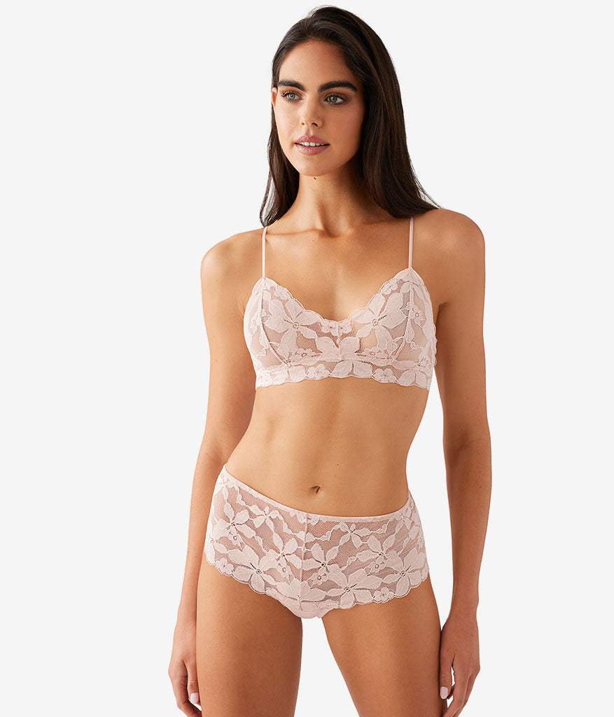 Wacoal Value - Feeling Famous Bralette - Rose Smoke/White