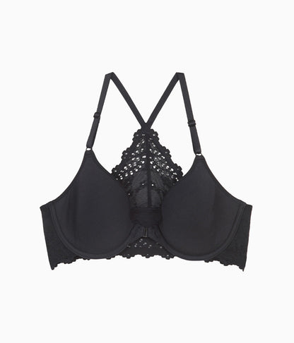 Wacoal Essential - Inspired Eyelet Front Close T-Shirt Bra - Night