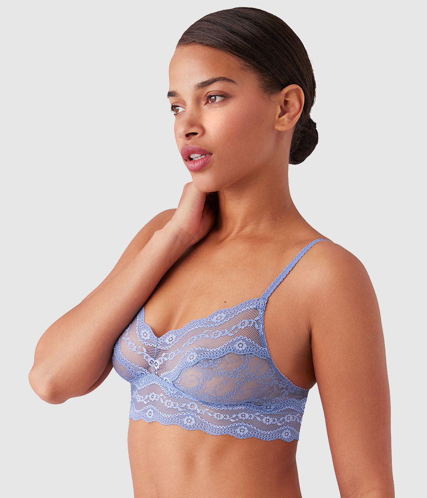 Wacoal Great Value - Lace Kiss Bralette - Country Blue