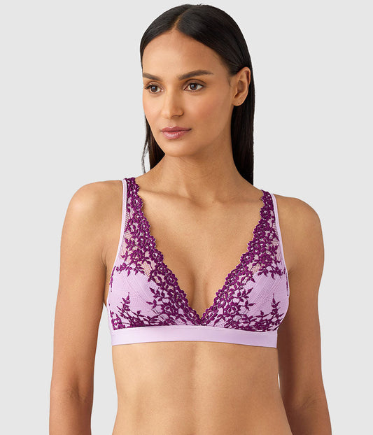 Wacoal Smart Buy - Embrace Lace® Wire Free Bralette - Lavender Sage/Dark Purple