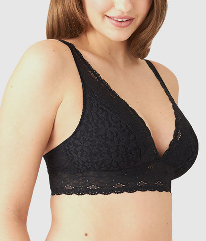 Wacoal Trending - Halo Lace Wire Free Bralette - Black