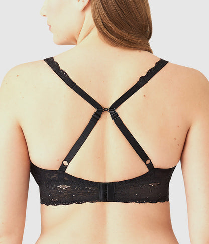 Wacoal Trending - Halo Lace Wire Free Bralette - Black