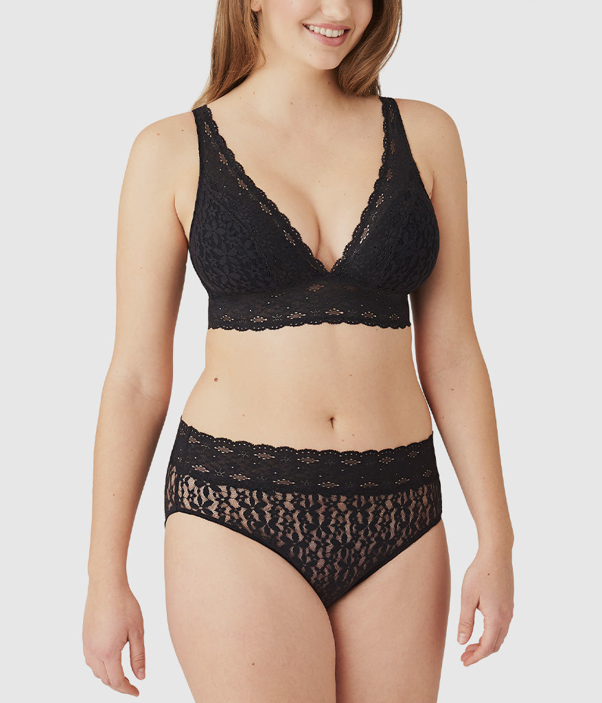 Wacoal Trending - Halo Lace Wire Free Bralette - Black