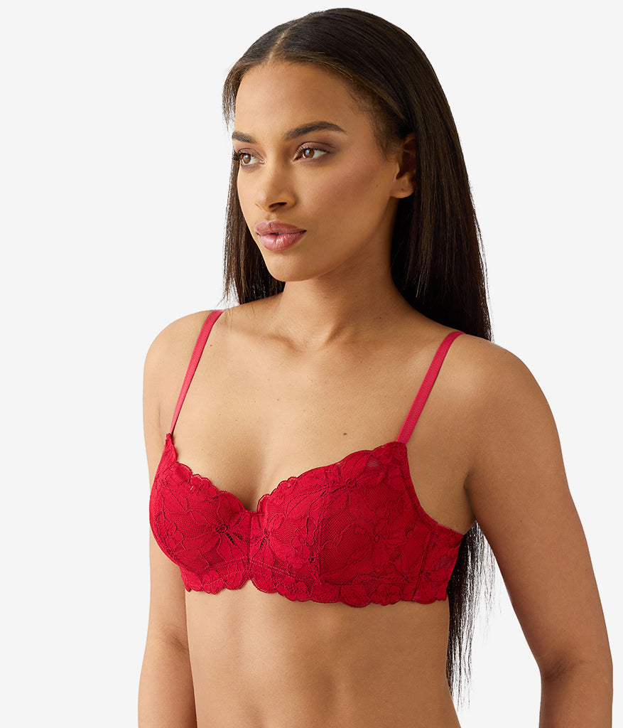 Wacoal Best Price - Feeling Famous Balconette Contour Bra - Chili Pepper/Biking Red
