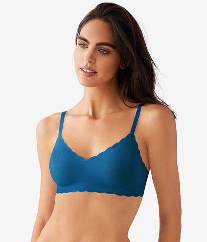 Wacoal Exclusive - b.wow'd Lace Wire Free Bra - Moroccan Blue