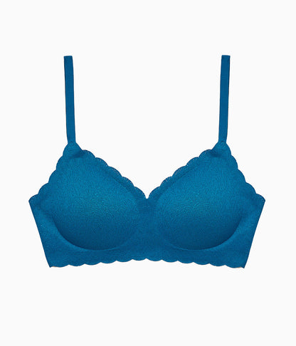 Wacoal Exclusive - b.wow'd Lace Wire Free Bra - Moroccan Blue