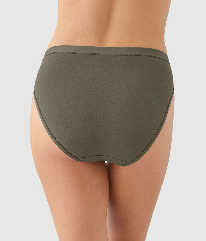 Wacoal Premium - Understated Cotton Hi-Cut - Bungee Cord