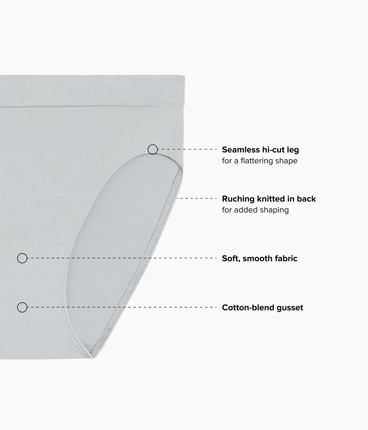 Wacoal Popular - B-Smooth® Seamless Hi-Cut - Belgian Block
