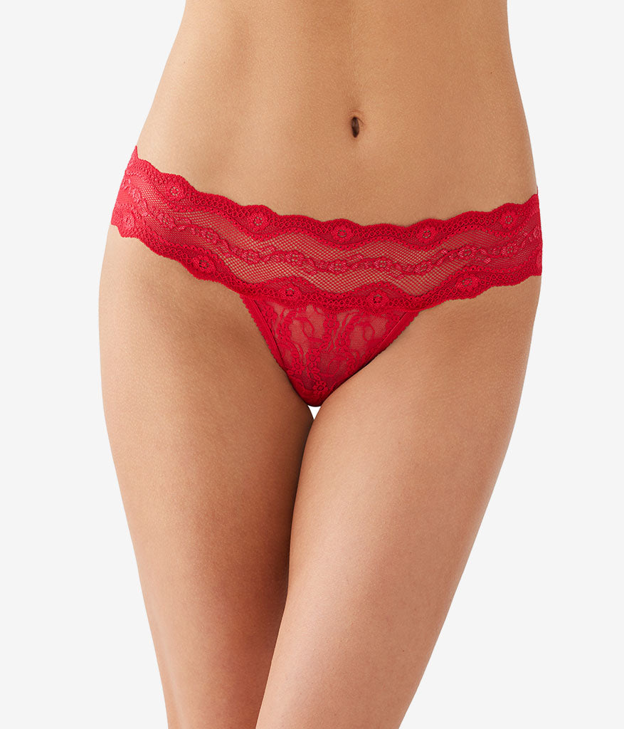 Wacoal Quality - Lace Kiss Thong - Crimson Red