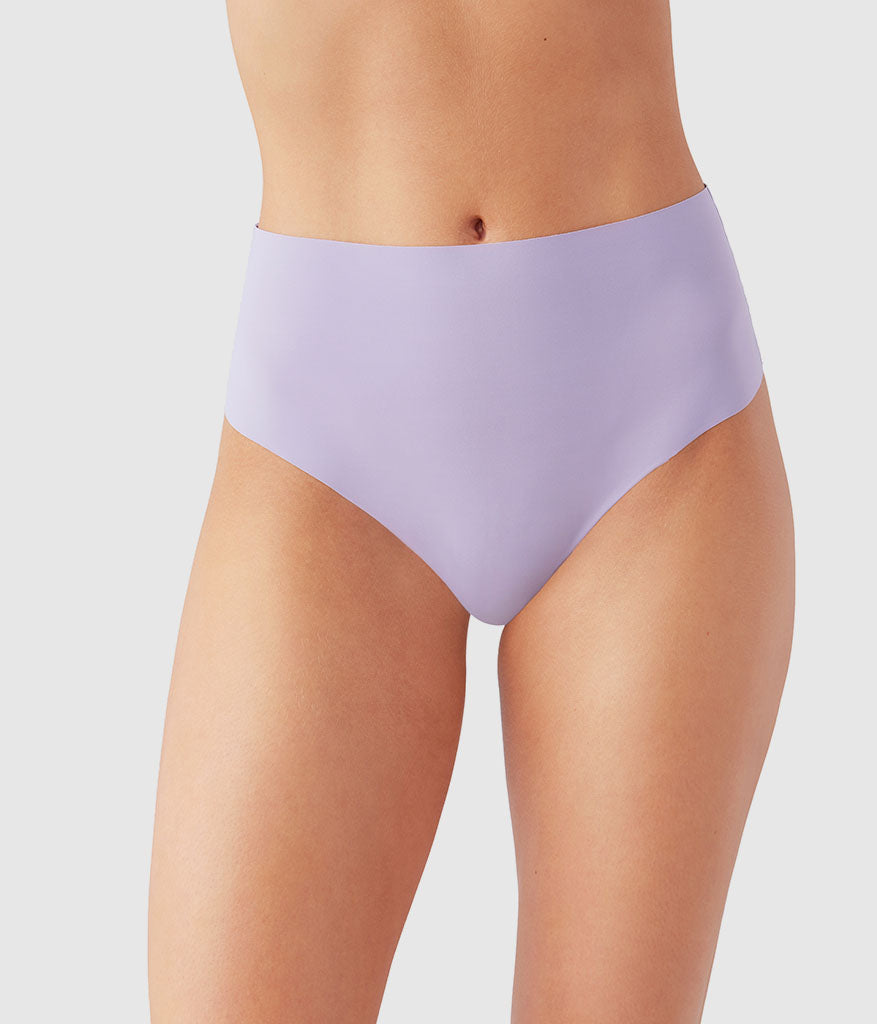 Wacoal Classic - b.bare Hi-Waist Thong - Lavender Gray