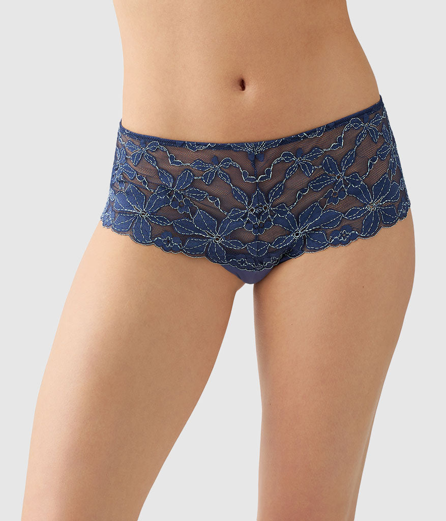 Wacoal Quality - Feeling Famous Tanga - Crown Blue/ Blue Glow