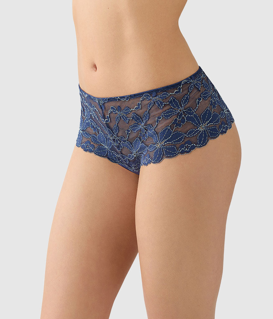 Wacoal Quality - Feeling Famous Tanga - Crown Blue/ Blue Glow