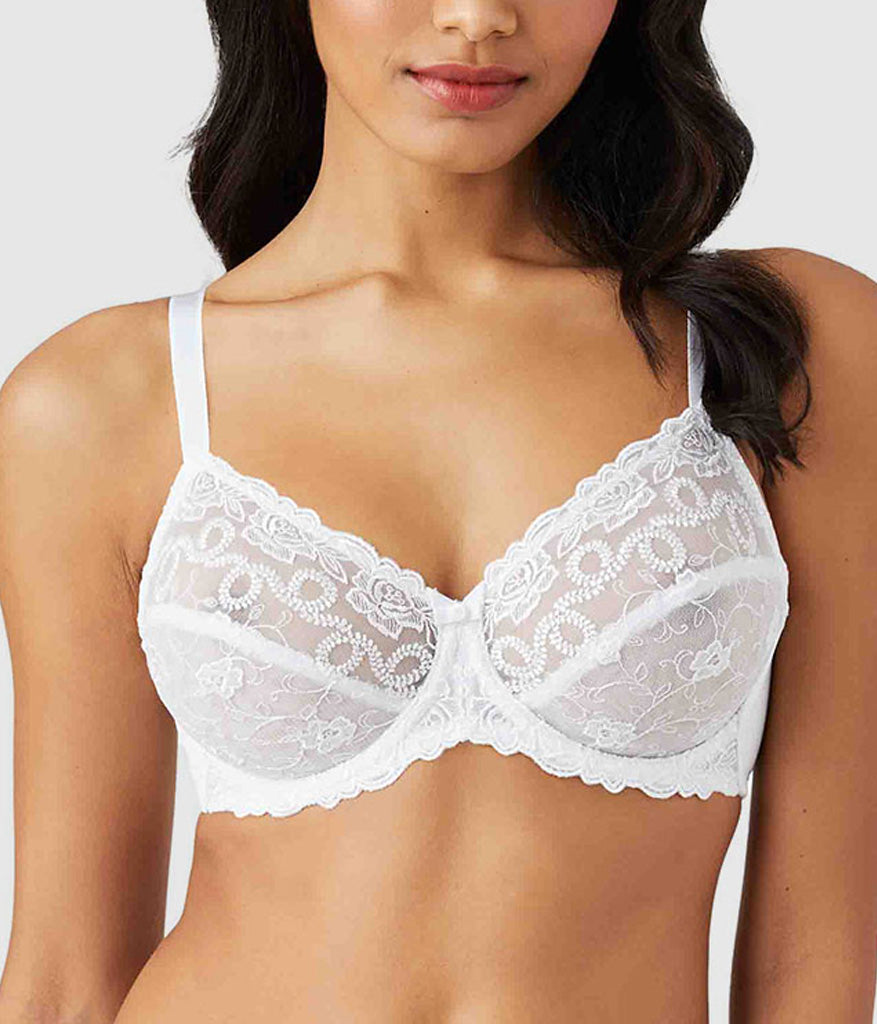 Wacoal Best Price - Renaissance Rose Underwire Bra - White