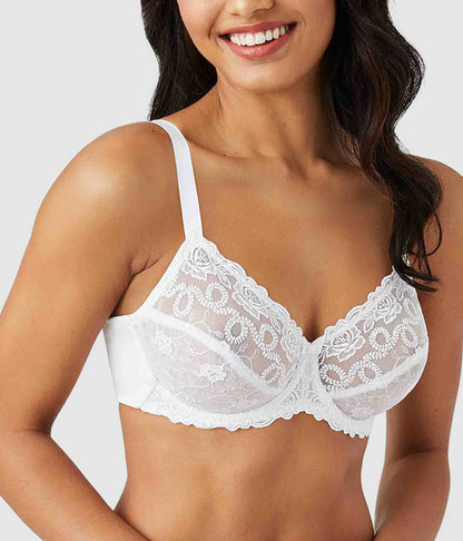 Wacoal Best Price - Renaissance Rose Underwire Bra - White