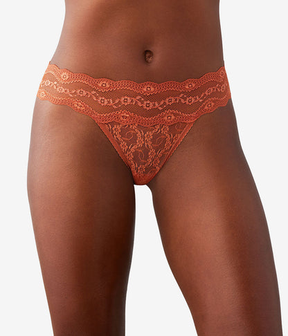 Wacoal Popular - Lace Kiss Thong - Baked Clay