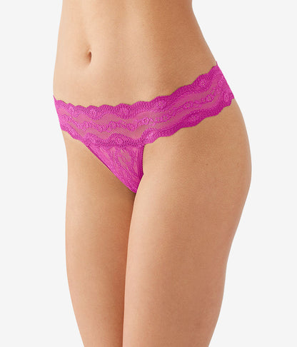 Wacoal Best Price - Lace Kiss Thong - Fuchsia Red