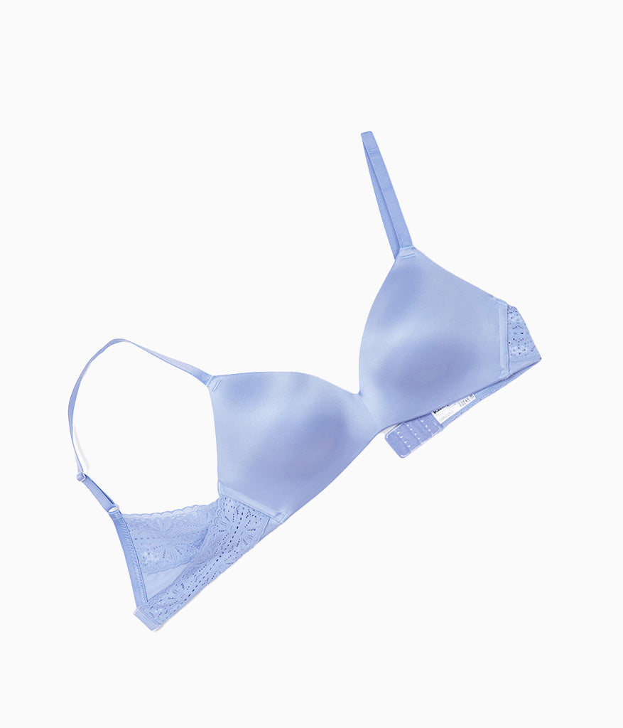Wacoal Quality - Future Foundation Wire Free T-Shirt Bra with Lace - Purple Impression