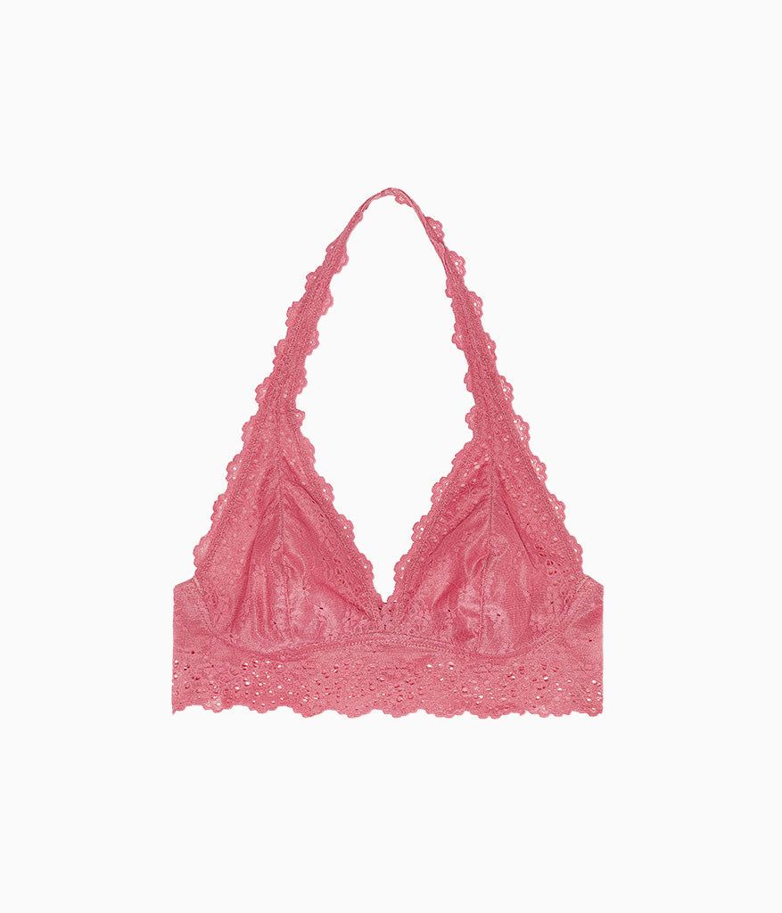 Wacoal Sale - Inspired Eyelet Halter Bralette - Slate Rose