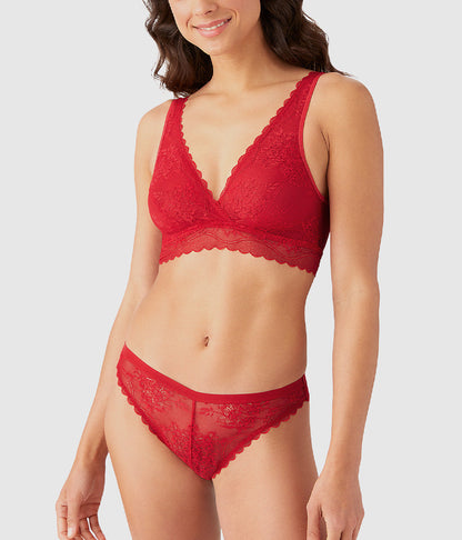 Wacoal Recommended - No Strings Attached Bralette - Crimson Red