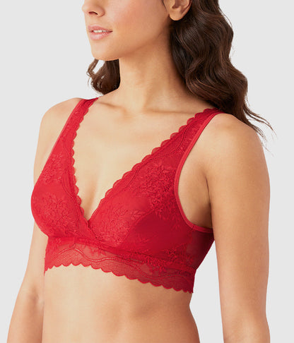 Wacoal Recommended - No Strings Attached Bralette - Crimson Red