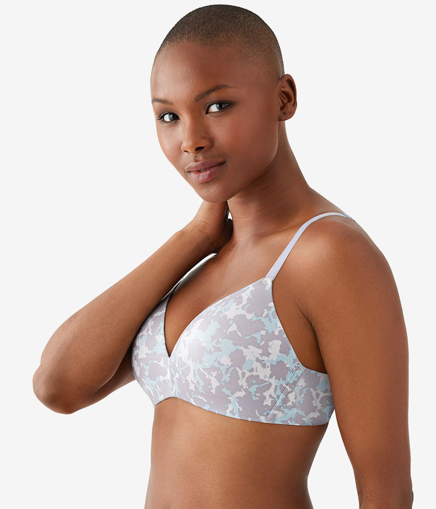 Wacoal Latest - Future Foundation Wire Free T-Shirt Bra - Dream Blue/Gray Camouflage
