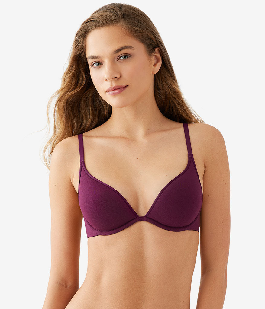 Wacoal Best Seller - Cotton To A Tee Plunge T-Shirt Bra - Potent Purple