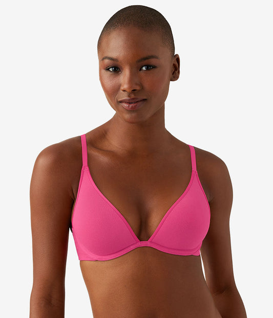Wacoal Recommended - Cotton To A Tee Plunge T-Shirt Bra - Raspberry Sorbet