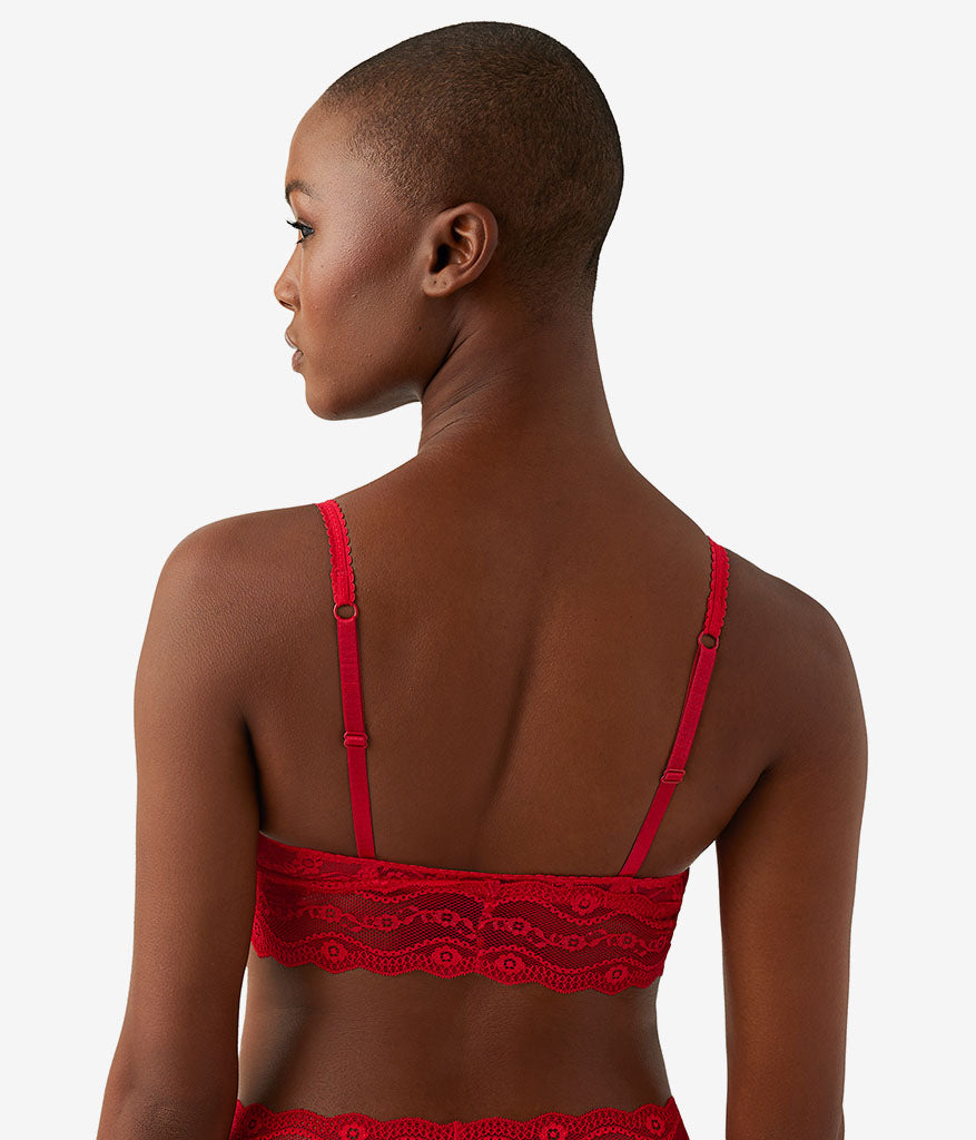 Wacoal Value - Lace Kiss Bralette - Crimson Red