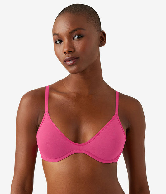 Wacoal Signature - Cotton To A Tee Scoop Underwire Bra - Raspberry Sorbet