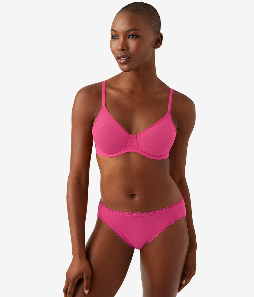 Wacoal Recommended - Cotton To A Tee Underwire Bra - Raspberry Sorbet