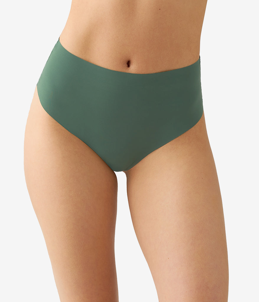 Wacoal Premium - b.bare Hi-Waist Thong - Cilantro