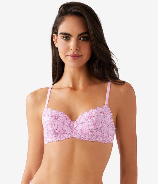 Wacoal Sale - Feeling Famous Balconette Contour Bra - Pink Lavender/Very Berry