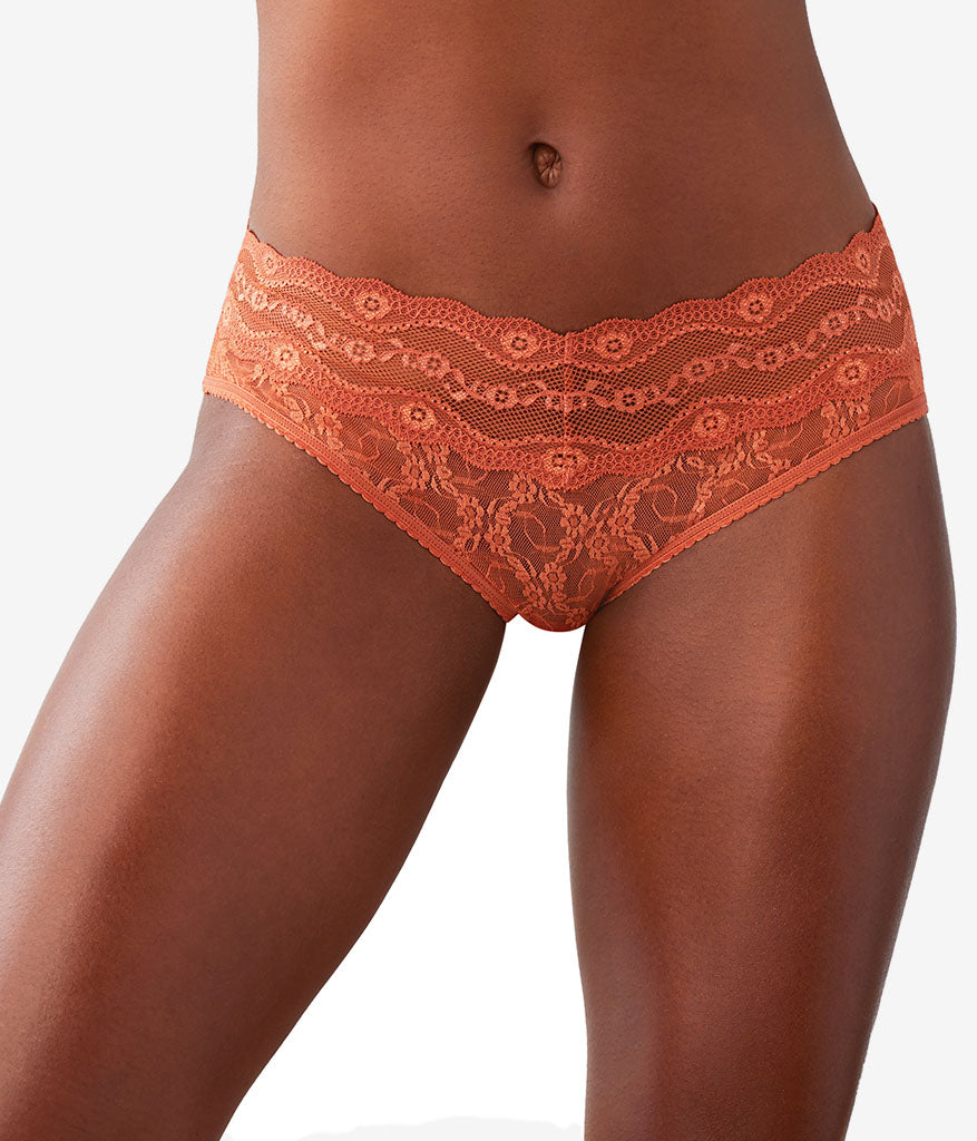 Wacoal Customer Favorite - Lace Kiss Hipster - Baked Clay