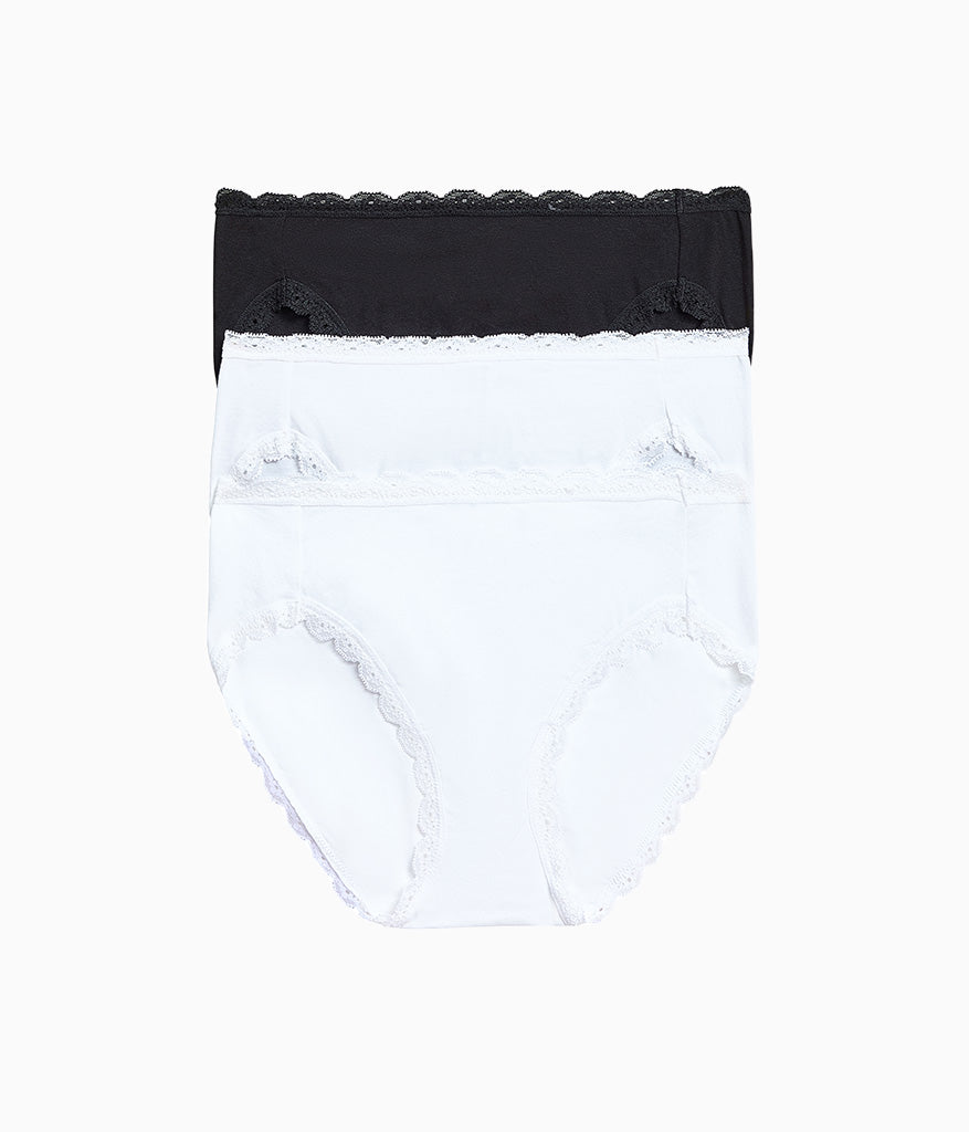 Wacoal Hot Sale - Inspired Eyelet Hi-Leg Panty Pack - White/White/Night