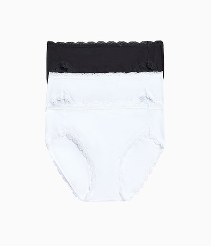 Wacoal Hot Sale - Inspired Eyelet Hi-Leg Panty Pack - White/White/Night