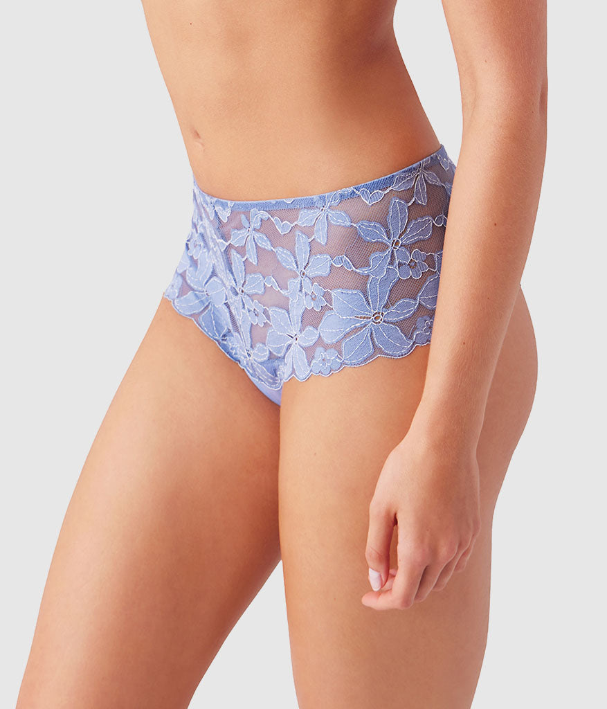 Wacoal Hot Sale - Feeling Famous Tanga - Country Blue/Bright White