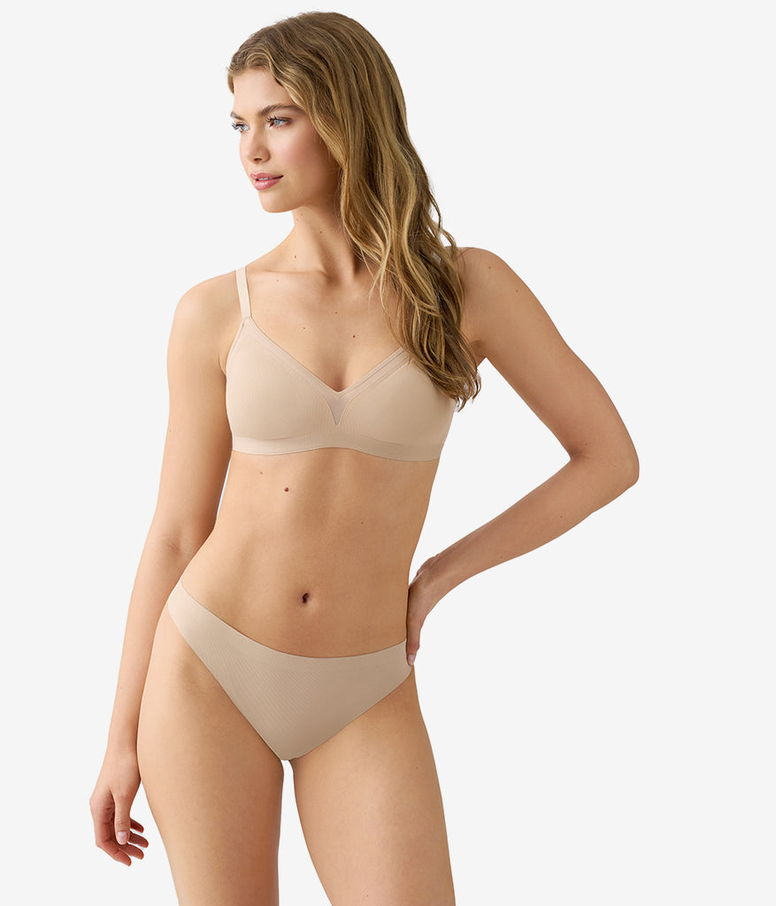 Wacoal Latest - b.wow'd Modern Wire Free Bra - Au Natural