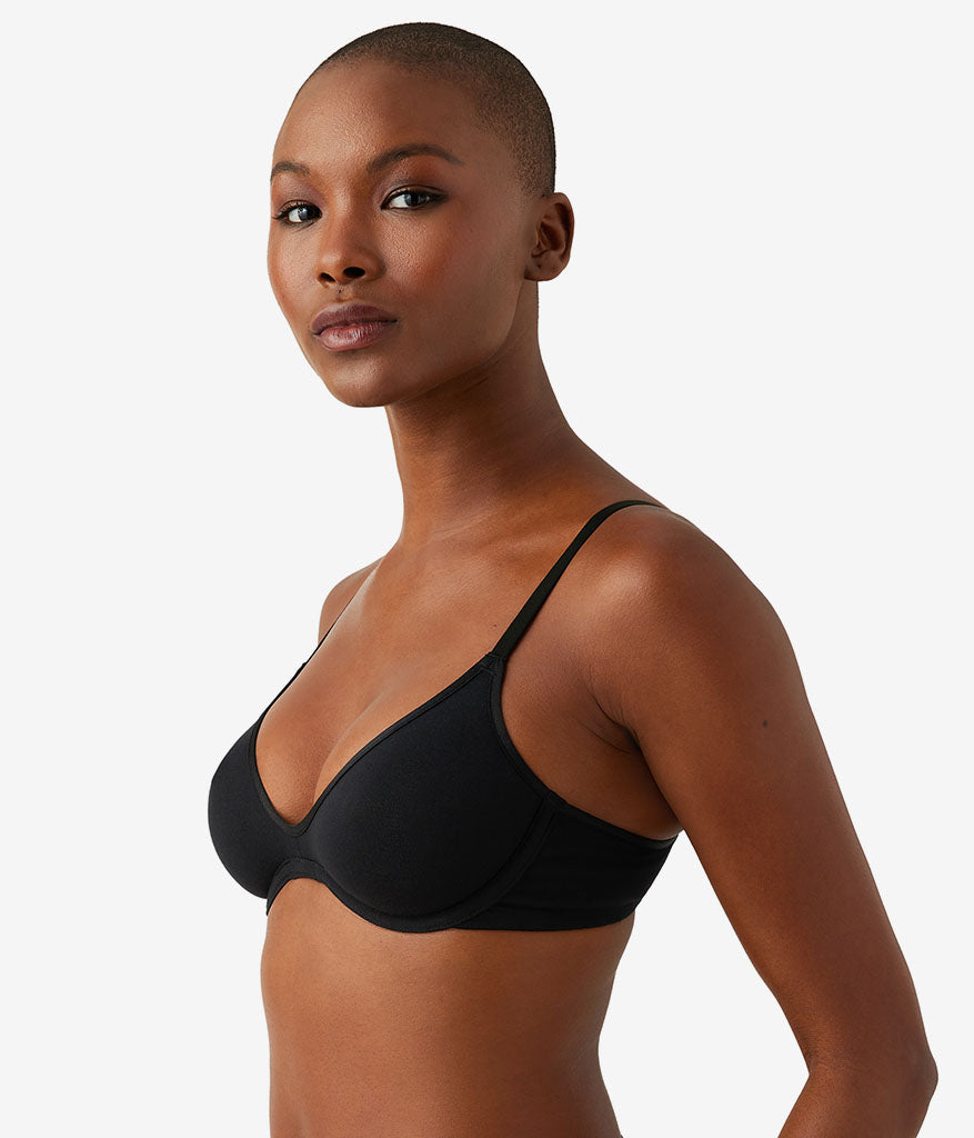 Wacoal Featured - Cotton To A Tee Scoop Underwire Bra - Night