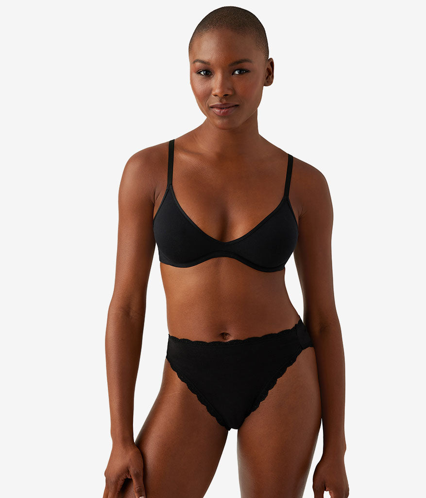 Wacoal Featured - Cotton To A Tee Scoop Underwire Bra - Night