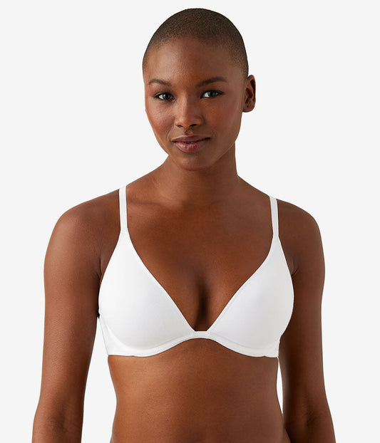 Wacoal Trending - Cotton To A Tee Plunge T-Shirt Bra - White